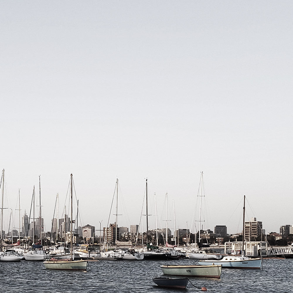 View From A Pier 2-2 - Melbourne.Monochrome