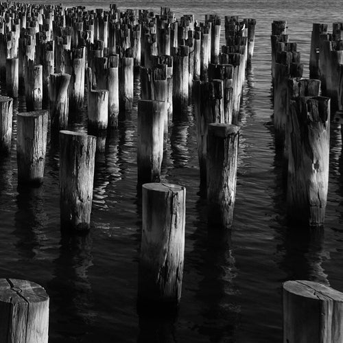 The Pier 6-6 - Melbourne.Monochrome