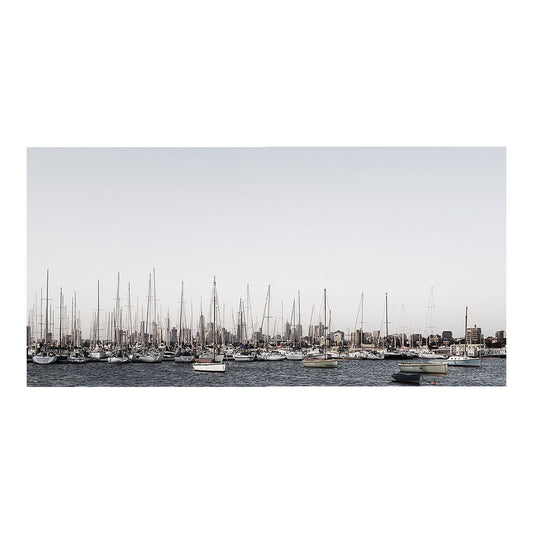 View From A Pier - Melbourne.Monochrome