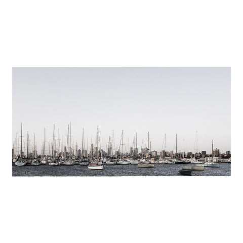View From A Pier - Melbourne.Monochrome